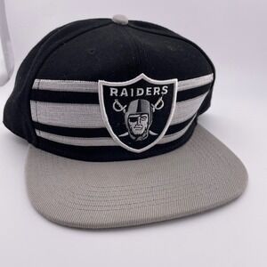 New Era Raiders Hat NFL 9FIFTY Snapback Cap Wool Blend‎ Black Gray